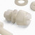 50x Natural Nylon Slotted Knurled Thumbscrews M4 x 10mm, Nuts & Washers