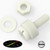 50x Natural, Nylon Plastic, Thumbscrews, M4 x 10mm, knurled, Nuts, Washers & Bolts