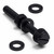 50x Black, Nylon Plastic, Thumbscrews, M6 x 50 mm, knurled, Nuts, Washers & Bolts