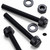 50x Black, Nylon Plastic, Thumbscrews, M6 x 50 mm, knurled, Nuts, Washers & Bolts