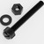 50x Black, Nylon Plastic, Thumbscrews, M6 x 50mm, knurled, Nuts, Washers & Bolts