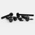50x Black, Nylon Plastic, Thumbscrews, M6 x 50mm, knurled, Nuts, Washers & Bolts