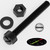 50x Black, Nylon Plastic, Thumbscrews, M6 x 50mm, knurled, Nuts, Washers & Bolts