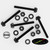 50x Black, Nylon Plastic, Thumbscrews, M6 x 50mm, knurled, Nuts, Washers & Bolts