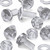 60x Clear Acrylic Pan Head Plastic Screws & Bolts M5 x 10mm, Nuts & Washers