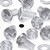 60x Clear Acrylic, Pan Head, M5 x 10mm, Plastic Bolts, Nuts & Washers - Screws