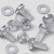 60x Clear Acrylic, Pan Head, M5 x 10mm, Plastic Bolts, Nuts & Washers - Screws