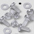 60x Clear Acrylic Pan Cross Head M5x10mm Plastic Bolts, Nuts & Washers