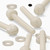 50x Natural, Nylon Plastic, Thumbscrews, M6 x 50 mm, knurled, Nuts, Washers & Bolts