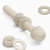 50x Natural, Nylon Plastic, Thumbscrews, M6x50mm, knurled, Nuts, Washers & Bolts