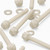 50x Natural, Nylon Plastic, Thumbscrews, M6 x 50mm, knurled, Nuts, Washers & Bolts