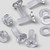 50x Clear Acrylic Countersunk Cross Head M5 x 10 mm Plastic Bolts, Nuts & Washers