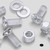 50x Clear Acrylic Countersunk Cross Head M5 x 10 mm Plastic Bolts, Nuts & Washers