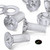50x Clear Acrylic Countersunk Cross Head M5x10mm Plastic Bolts, Nuts & Washers