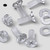 50x Clear Acrylic Countersunk Cross Head M5 x 10 mm Plastic Bolts, Nuts & Washers