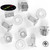 50x Clear Acrylic, Countersunk Cross Head, M5 x 10mm, Plastic, Bolts, Nuts & Washers - Screws