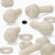50x Natural Nylon Slotted Knurled Thumbscrews M6 x 20mm, Nuts & Washers