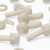 50x Natural Nylon Slotted Knurled Thumbscrews M6 x 20mm, Nuts & Washers