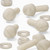 50x Natural Nylon Slotted Knurled Thumbscrews M6 x 20mm, Nuts & Washers