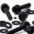 50x Black, Nylon Plastic, Thumbscrews, M6 x 30 mm, knurled, Nuts, Washers & Bolts