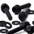 50x Black Nylon Slotted Knurled Thumbscrews M6 x 30mm, Nuts & Washers