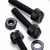 50x Black, Nylon Plastic, Thumbscrews, M6 x 30mm, knurled, Nuts, Washers & Bolts