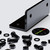 4 x Angled L Brackets, Polished Black Acrylic + 20x M5 Bolts - (Right Angle Bracket)