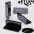 4 x Angled L Brackets, Polished Black Acrylic + 20x M5 Bolts - (Right Angle Bracket)