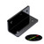 4 x Angled L Brackets, Polished Black Acrylic + 20x M5 Bolts - (Right Angle Bracket)