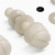 50x Natural, Nylon Plastic, Thumbscrews, M4 x 20 mm, knurled, Nuts, Washers & Bolts