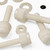 50x Natural Nylon Slotted Knurled Thumbscrews M4 x 20mm, Nuts & Washers