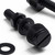 50x Black Nylon Slotted Knurled Thumbscrews M3 x 20mm, Nuts & Washers