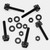 50x Black, Nylon Plastic, Thumbscrews, M3 x 20mm, knurled, Nuts, Washers & Bolts