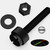 50x Black, Nylon Plastic, Thumbscrews, M3 x 20mm, knurled, Nuts, Washers & Bolts