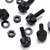 50x Black Nylon Slotted Knurled Thumbscrews M3 x 10mm, Nuts & Washers
