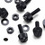 50x Black Nylon Slotted Knurled Thumbscrews M3 x 10 mm Plastic Screws, Nuts & Washers
