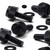 50x Black Nylon Slotted Knurled Thumbscrews M3 x 10 mm Plastic Screws, Nuts & Washers