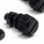 50x Black Nylon Slotted Knurled Thumbscrews M3 x 10 mm, Nuts & Washers