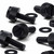 50x Black Nylon Slotted Knurled Thumbscrews M3 x 10 mm Plastic Screws, Nuts & Washers