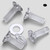 50x Clear Acrylic Countersunk Cross Head M4x10mm Plastic Bolts, Nuts & Washers