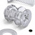 50x Clear Acrylic, Countersunk Cross Head, M4 x 10mm, Plastic, Bolts, Nuts & Washers - Screws