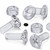 50x Clear Acrylic Countersunk Screws & Bolts M4 x 10mm, Nuts & Washers