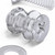 50x Clear Acrylic Countersunk Cross Head M4x10mm Plastic Bolts, Nuts & Washers