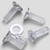 50x Clear Acrylic Countersunk Cross Head M4x10mm Plastic Bolts, Nuts & Washers