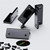 4x v2, 5mm thickness, Angled L Brackets, Polished Black Acrylic + 20x M5 Bolts - (Right Angle Bracket)