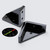 4x V3 5 mm Corner Brackets, Black Acrylic + 20x M5 Bolts