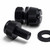 50x Black Nylon Slotted Knurled Thumbscrews M6 x 10mm, Nuts & Washers
