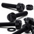 50x Black Nylon Slotted Knurled Thumbscrews M8 x 40mm, Nuts & Washers
