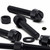 50x Black Nylon Slotted Knurled Thumbscrews M5 x 30mm, Nuts & Washers
