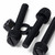 50x Black Nylon Slotted Knurled Thumbscrews M5 x 30 mm, Nuts & Washers